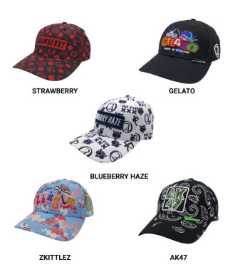 Cappelli da Baseball con Disegni Cannabici