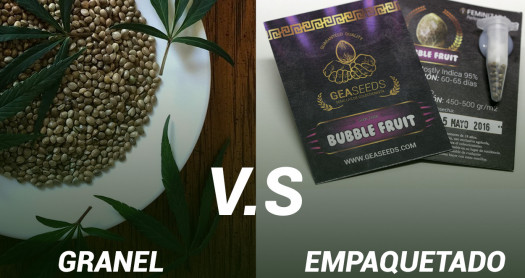 semillas granel o empaquetadas