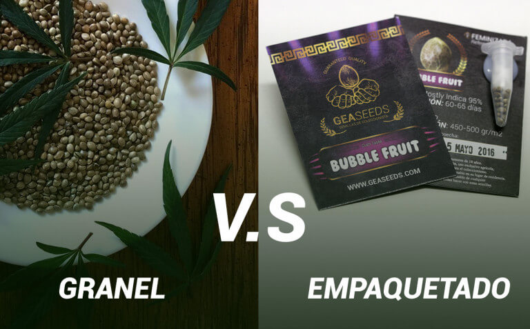 semillas granel o empaquetadas
