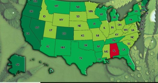 LEGALISEZ LE CANNABIS – CALIFORNIE, MASSACHUSSETS, NEVADA ET MAINE.