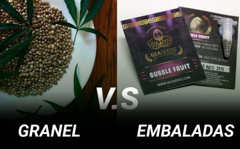 Sementes a granel ou embaladas