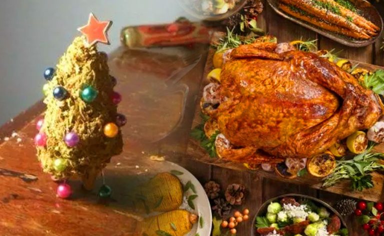 menu de navidad con marihuana