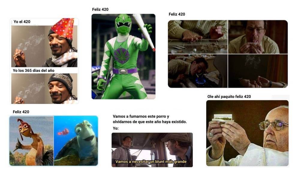 Colección de memes sobre el 4 20