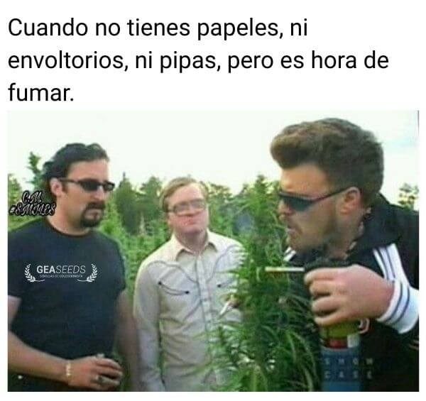 Personas quemando planta de marihuana con soplete