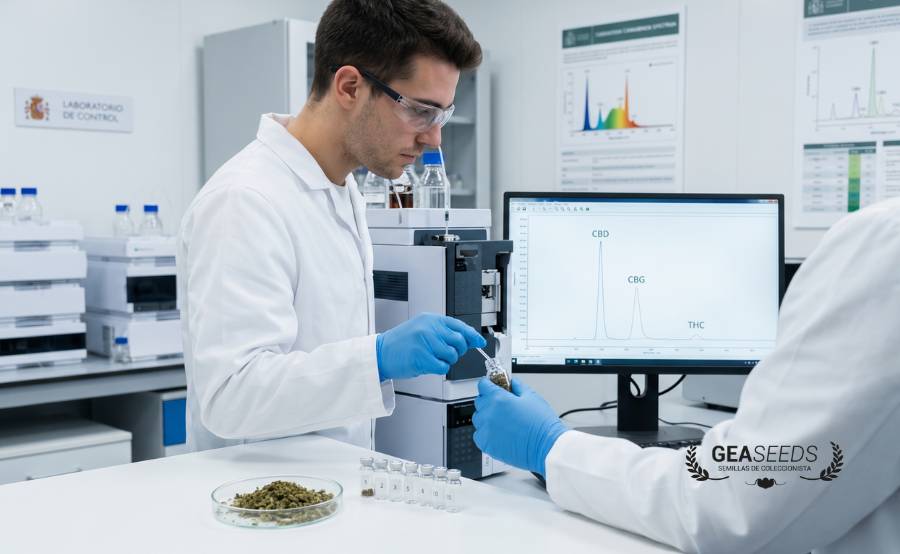 Quality control laboratory for cannabinoid analysis in hemp samples